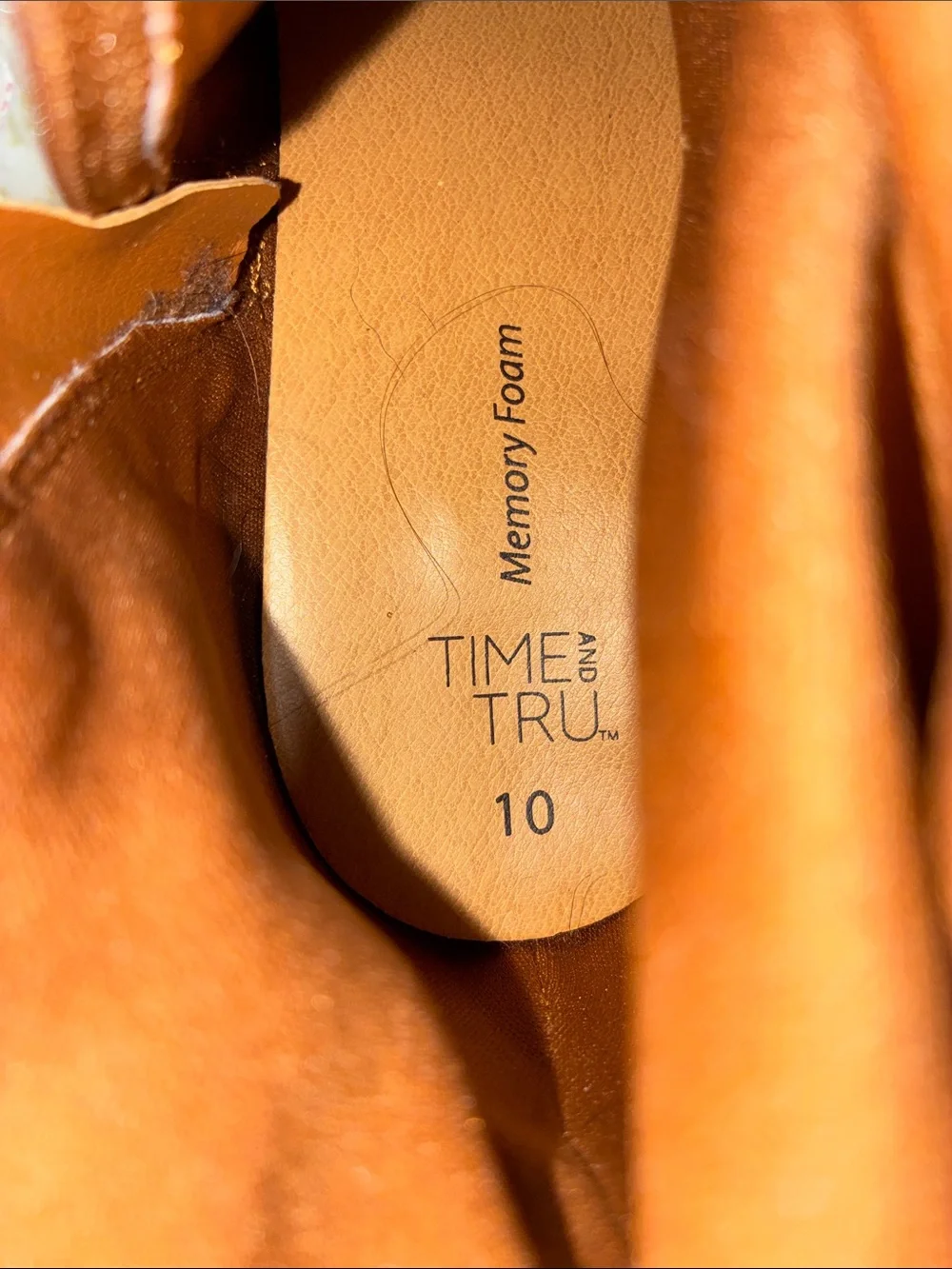 Time and Tru Brown Knee High Block Heel Boots